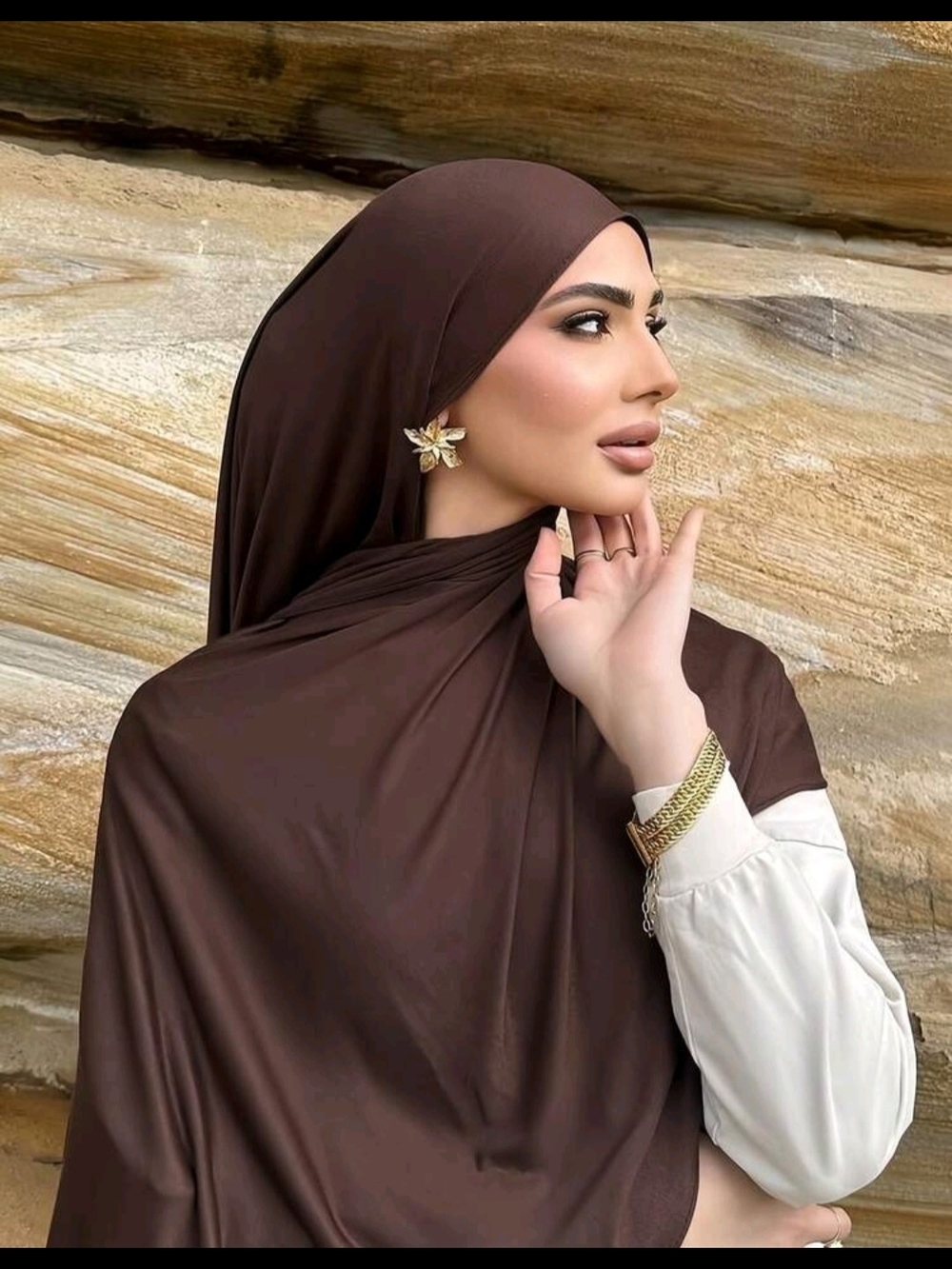 Brown Scarf - Solid Chocolate Brown